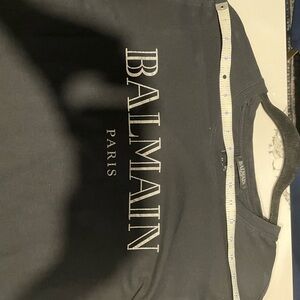 Balmain Black Cotton Tee